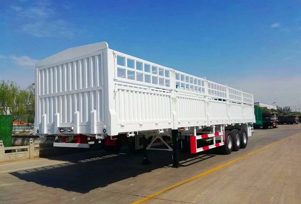 Tri-Axle Stake Fence Semitrailer For Sale